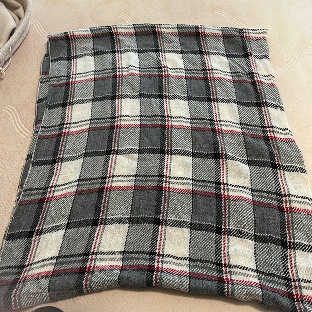 Plaid Circle Scarf